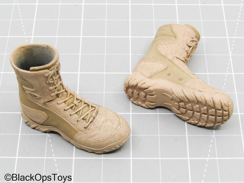 Load image into Gallery viewer, Tan Combat Boots

