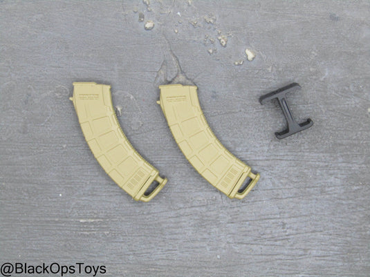 PMC - Weapon Specialist - FDE Tan Magazine Set w/Mag Link