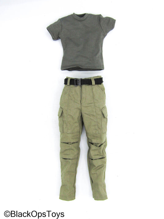 Modern Battlefield - Zimo - Grey Shirt w/Tan Pants & Belt