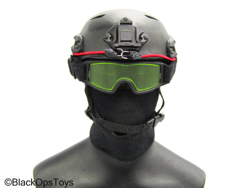 Modern Battlefield - Zimo - Black Metal Helmet w/Goggles & Balaclava