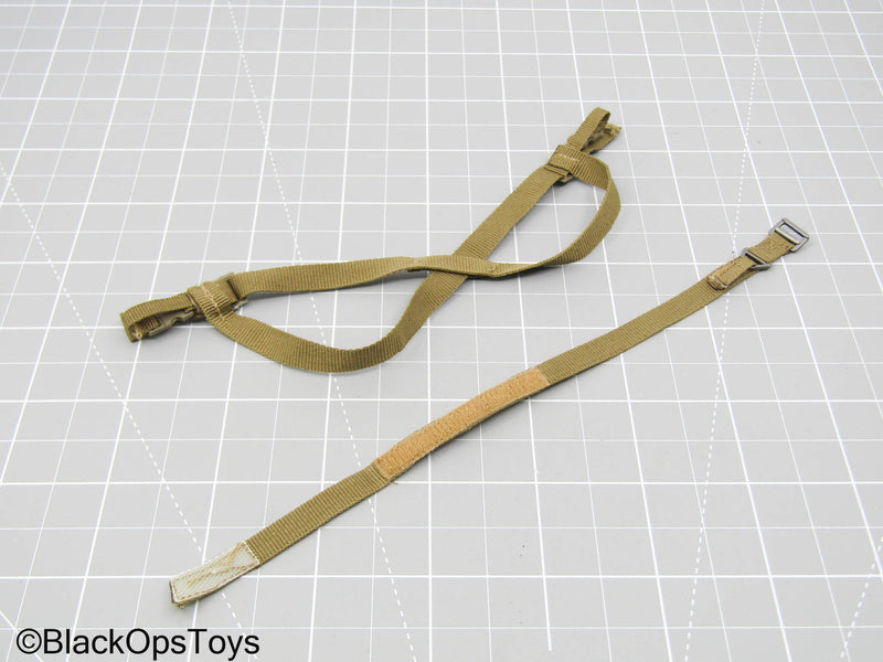 Load image into Gallery viewer, Olive Green Belt w/Metal Buckle, &amp; Sling
