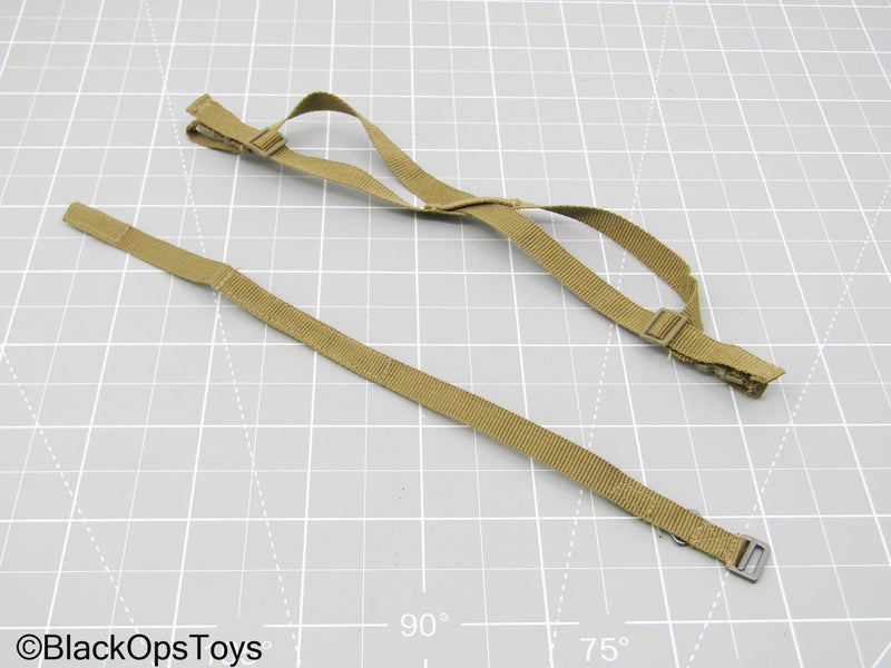 Load image into Gallery viewer, Olive Green Belt w/Metal Buckle, &amp; Sling
