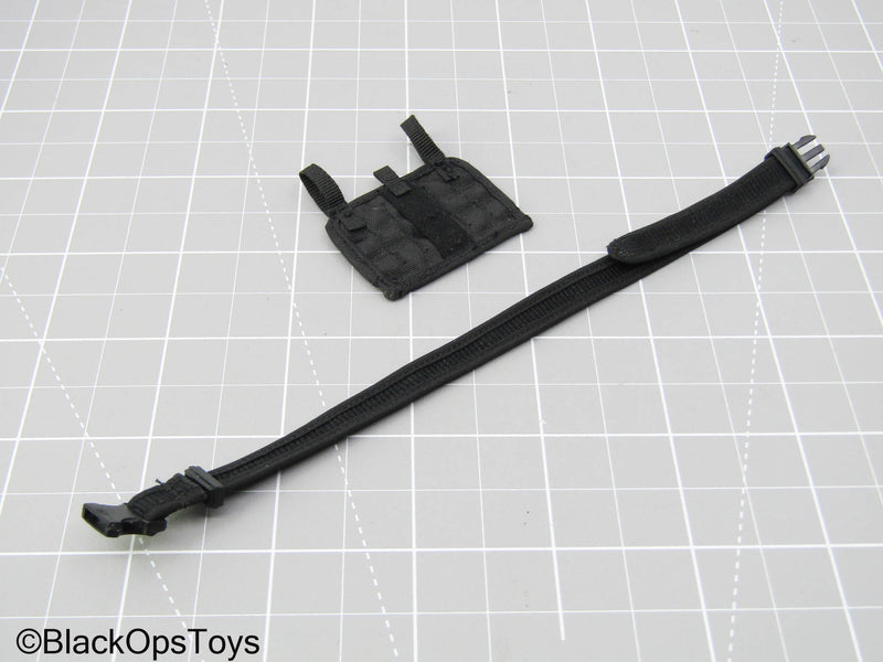 Load image into Gallery viewer, Black Belt w/MOLLE Utility Pouch
