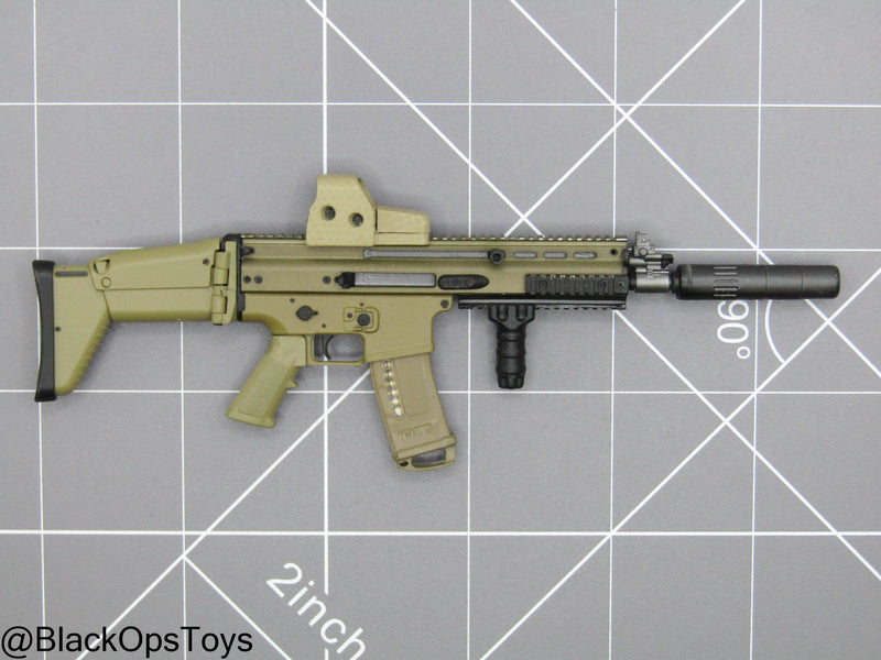 Load image into Gallery viewer, Tan SCAR-L Rifle w/Attachment Set
