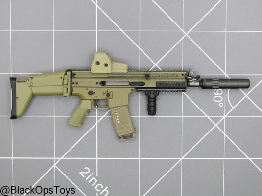 Tan SCAR-L Rifle w/Attachment Set