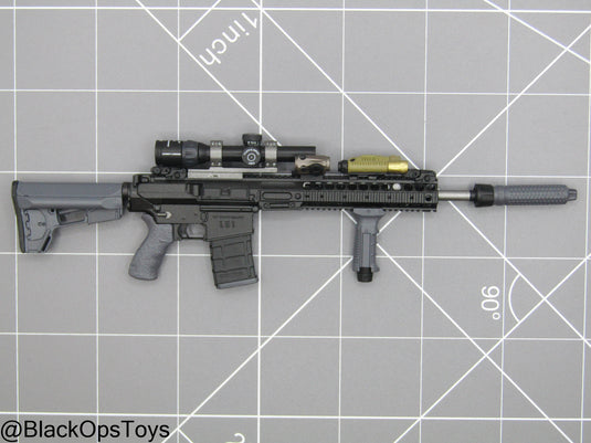 Black AR15 Rifle w/Attachment Set
