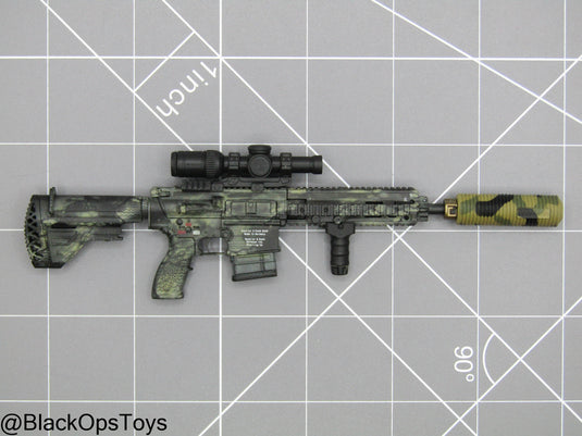 Camo HK 417 Rifle w/Attachment Set