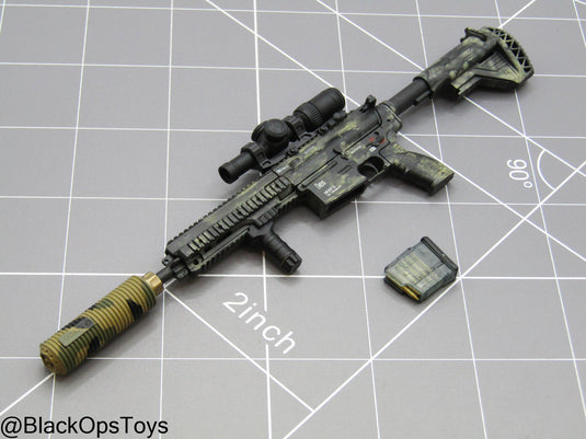 Camo HK 417 Rifle w/Attachment Set