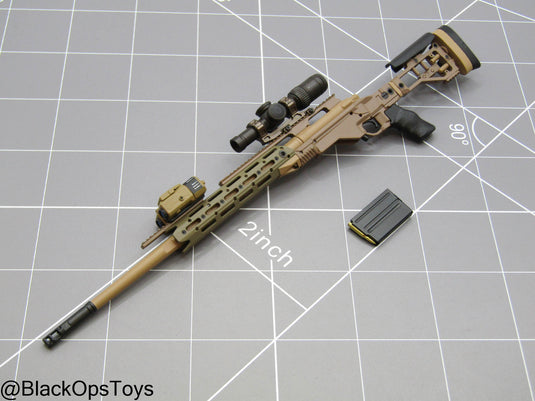 Tan Sniper Rifle w/Attachment Set