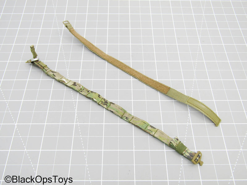 Load image into Gallery viewer, Green Camo Outer Belt w/Olive Green Inner Belt
