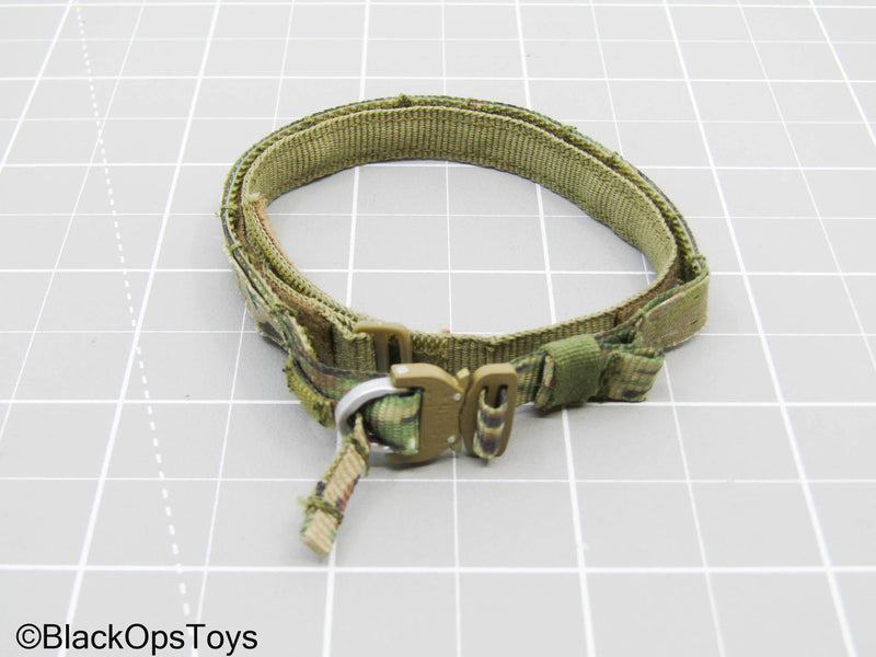 Load image into Gallery viewer, Green Camo Outer Belt w/Olive Green Inner Belt
