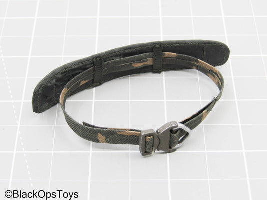 Dark Green Camo Belt w/Black Belt Pad