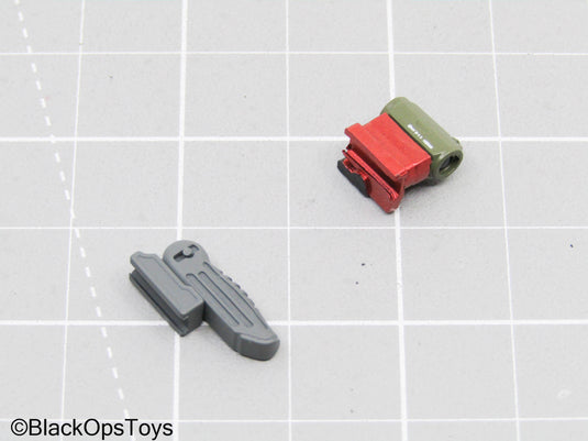 Olive Green Red Dot Sight w/Grey Foregrip
