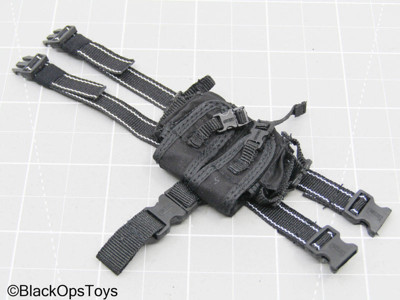 Load image into Gallery viewer, Black Drop Leg Dual Mag Pouch
