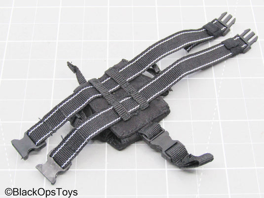 Black Drop Leg Dual Mag Pouch
