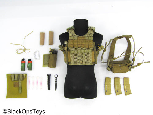 13th Marine Expeditionary Unit - Tan MOLLE Vest w/Chest Rig & Pouches