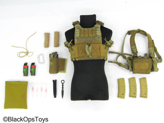 13th Marine Expeditionary Unit - Tan MOLLE Vest w/Chest Rig & Pouches