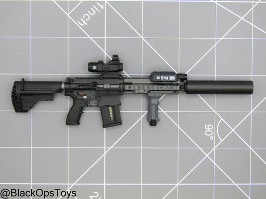 Black HK MR308 Rifle w/Attachment Set