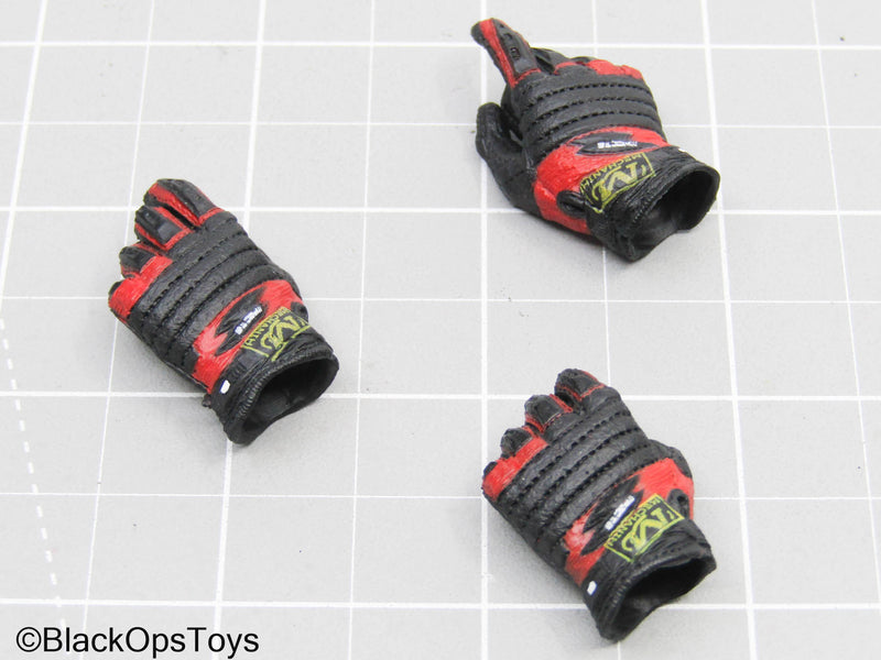 Load image into Gallery viewer, Black &amp; Red Gloved Hands (x3) (Soldier Story)
