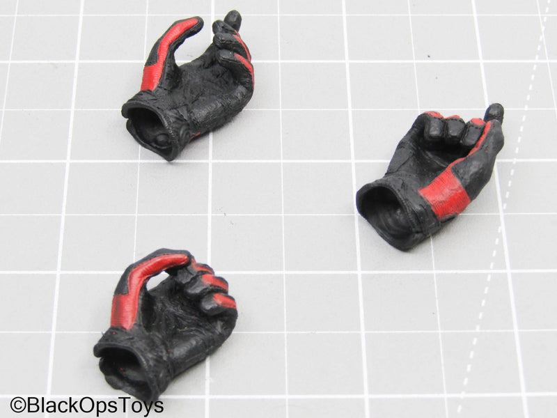 Load image into Gallery viewer, Black &amp; Red Gloved Hands (x3) (Soldier Story)

