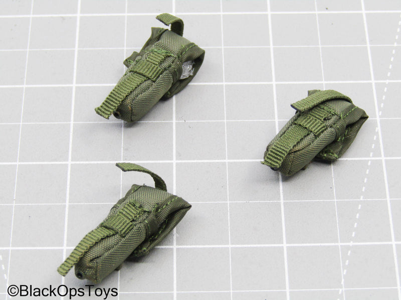 Load image into Gallery viewer, OD Green Flashbang Grenade Pouch Lot (DAM Toys)
