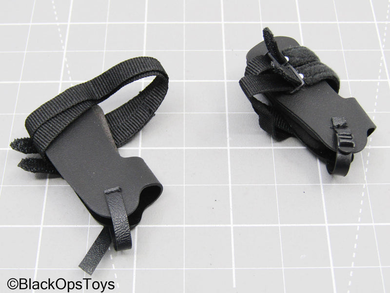Load image into Gallery viewer, Black Ankle Bracers
