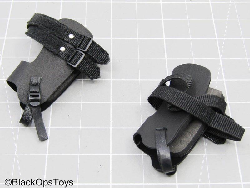 Load image into Gallery viewer, Black Ankle Bracers
