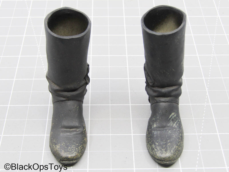 Load image into Gallery viewer, Black Cowboy Boots (Peg Type) (READ DESC)
