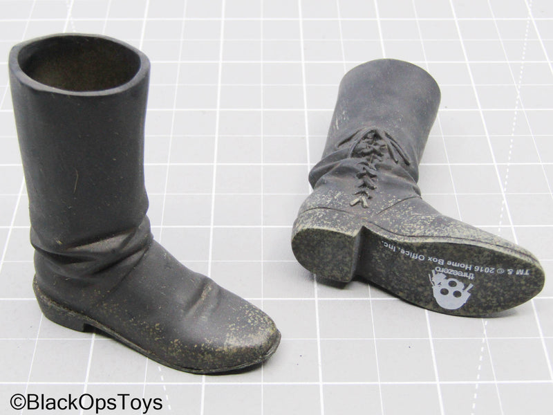 Load image into Gallery viewer, Black Cowboy Boots (Peg Type) (READ DESC)
