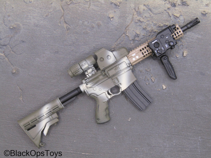 Load image into Gallery viewer, Special Forces - Camo AR15 Rifle w/Attachment Set
