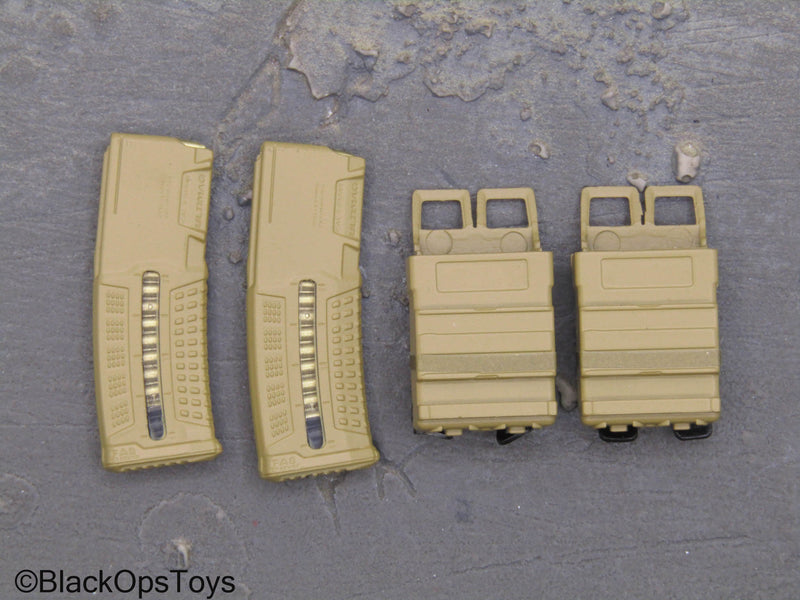 Load image into Gallery viewer, Special Forces - Tan 5.56 Window Magazines w/Holsters
