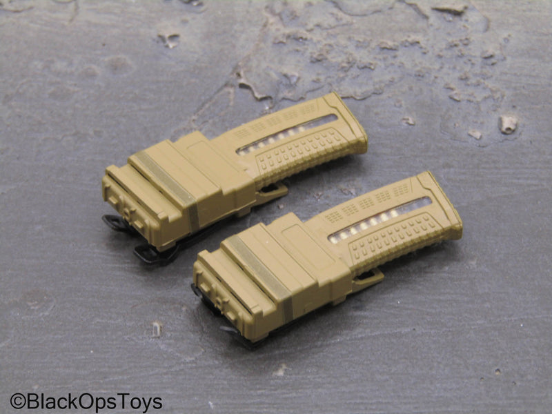 Load image into Gallery viewer, Special Forces - Tan 5.56 Window Magazines w/Holsters
