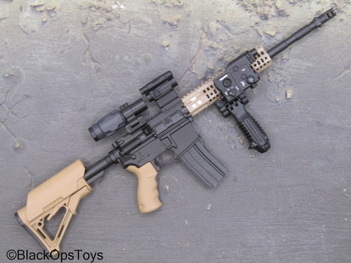 Special Forces - Black & Tan AR15 Rifle w/Attachment Set
