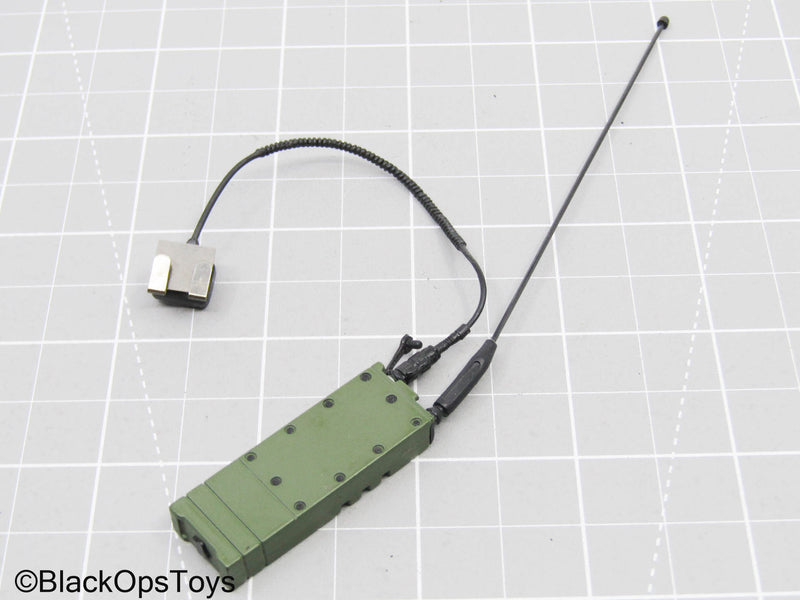 Load image into Gallery viewer, OD Green Radio w/Antenna &amp; Microphone

