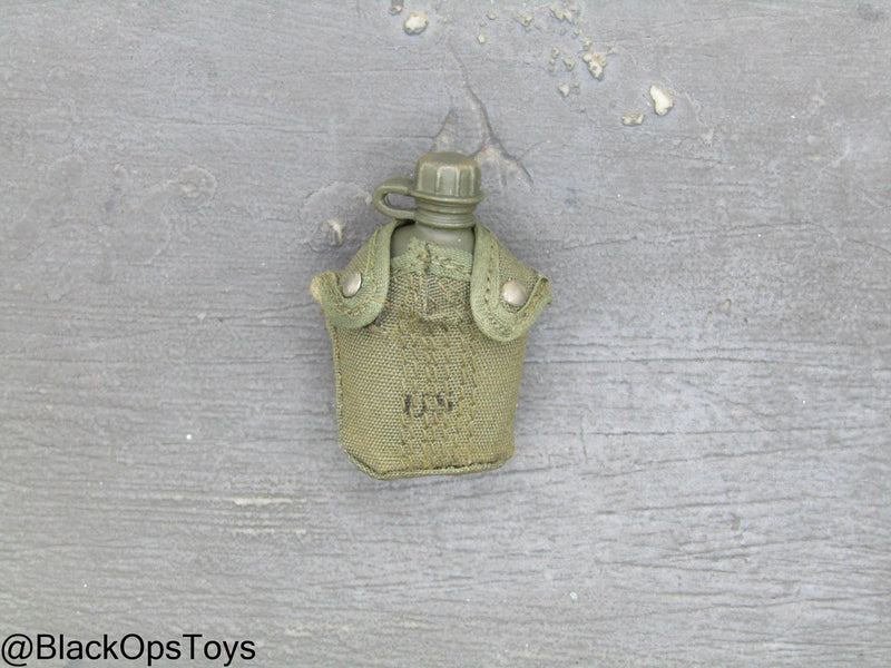 Load image into Gallery viewer, Vietnam Era OD Green Canteen w/Pouch &amp; Alice Clips
