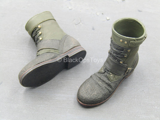 The Dark Knight Rises - Bane - Brown & Green Boots (Peg Type)