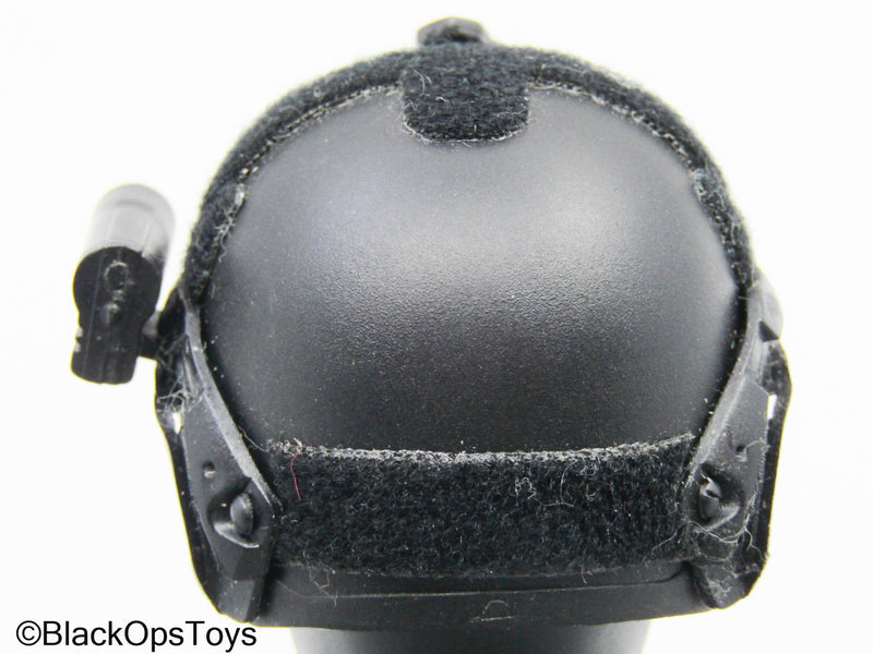 Load image into Gallery viewer, Black Tactical Helmet w/Light &amp; Camera Attachments
