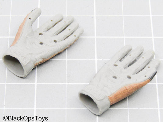 Gray & Tan Gloved Hands