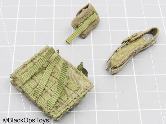 Olive Green MOLLE Pouch Lot