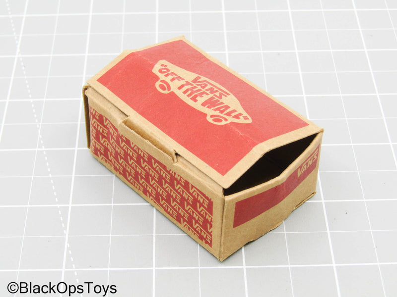 Load image into Gallery viewer, Red Vans w/Shoebox in Deadpool Likeness (Foot Type)
