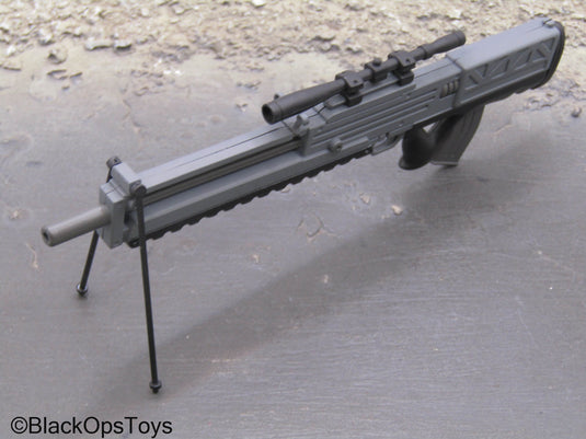 Grey Futuristic Sniper Rifle