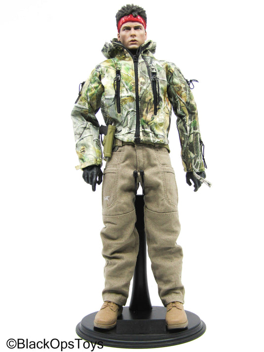Male Full Dressed Hunting Gear Body w/Headsculpt,Pistol & Holster