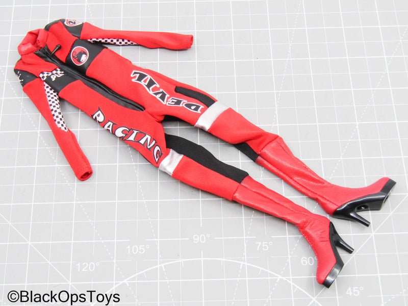 Load image into Gallery viewer, Red Racing Suit w/Heels (DAM Toys)
