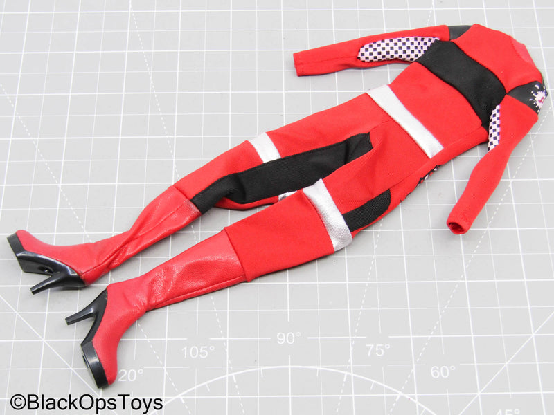 Load image into Gallery viewer, Red Racing Suit w/Heels (DAM Toys)
