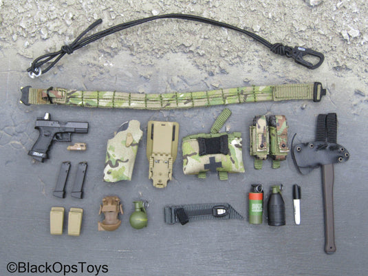 Delta Force SMU Tier 1 Op. A - Multicam Battle Belt Set w/Pistol