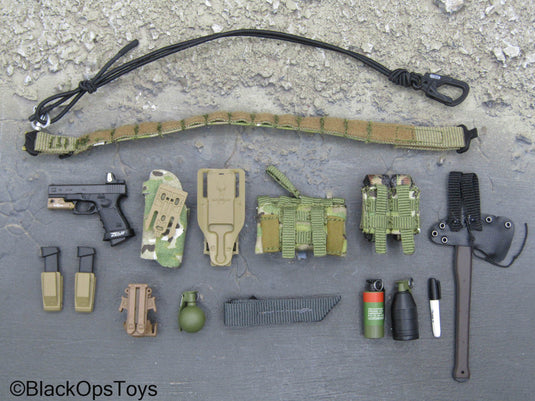 Delta Force SMU Tier 1 Op. A - Multicam Battle Belt Set w/Pistol