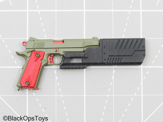 Custom OD Green 1911 Pistol