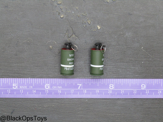 Red Smoke Grenade Set (x2)