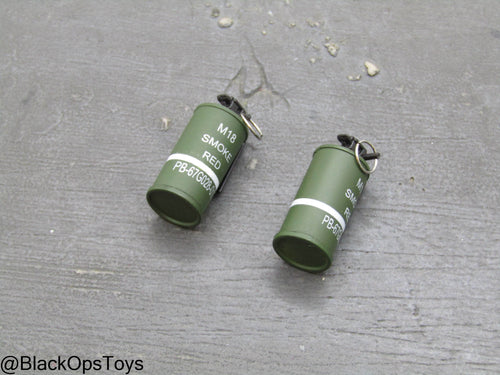 Red Smoke Grenade Set (x2)