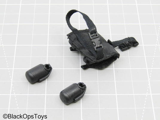 Black Drop Leg Pouch w/Grenade Set